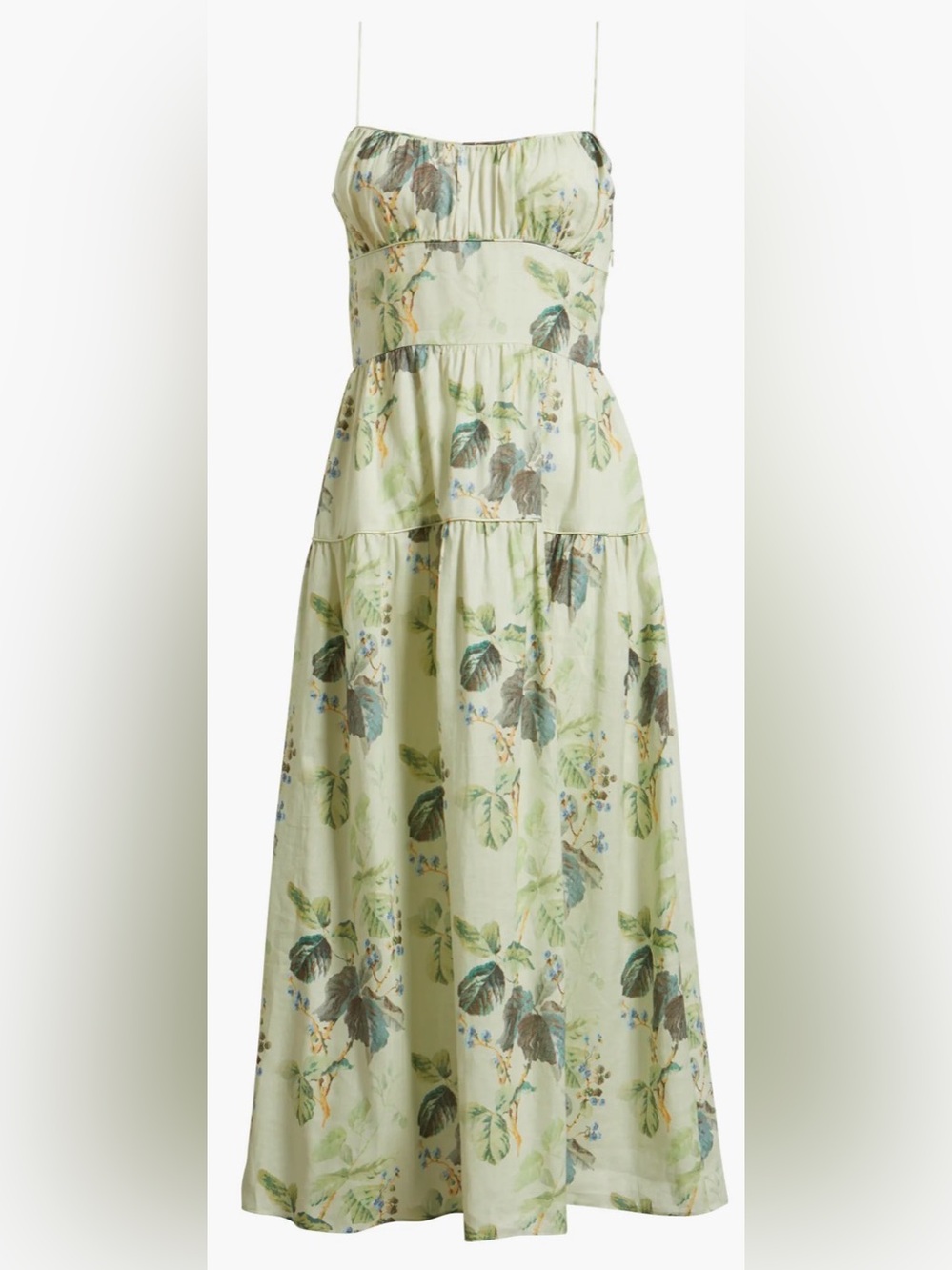 NEW DÔEN Benoit Floraison De Mures Floral Print Sleeveless Maxi Dress Sz XXS - Picture 4 of 10